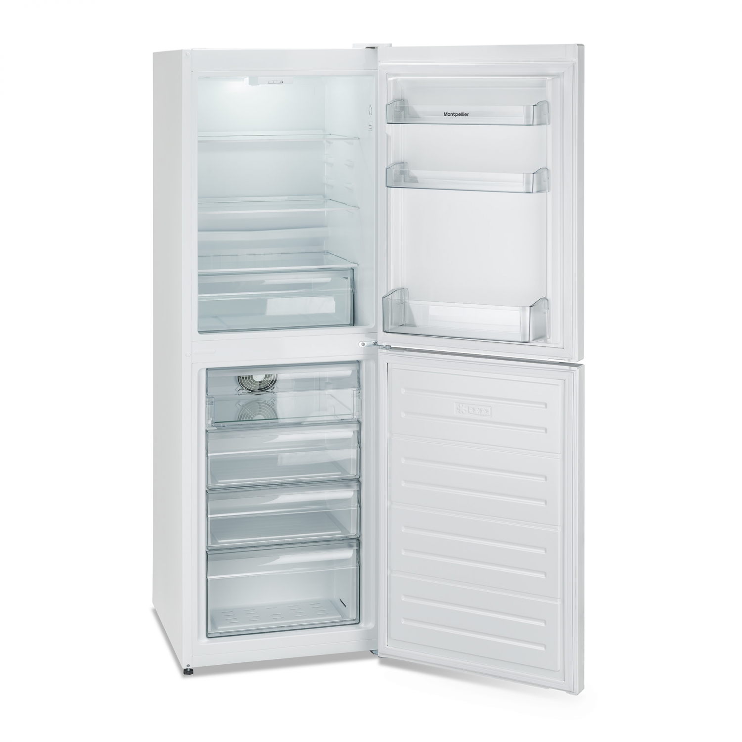 montpellier integrated fridge freezer 50 50