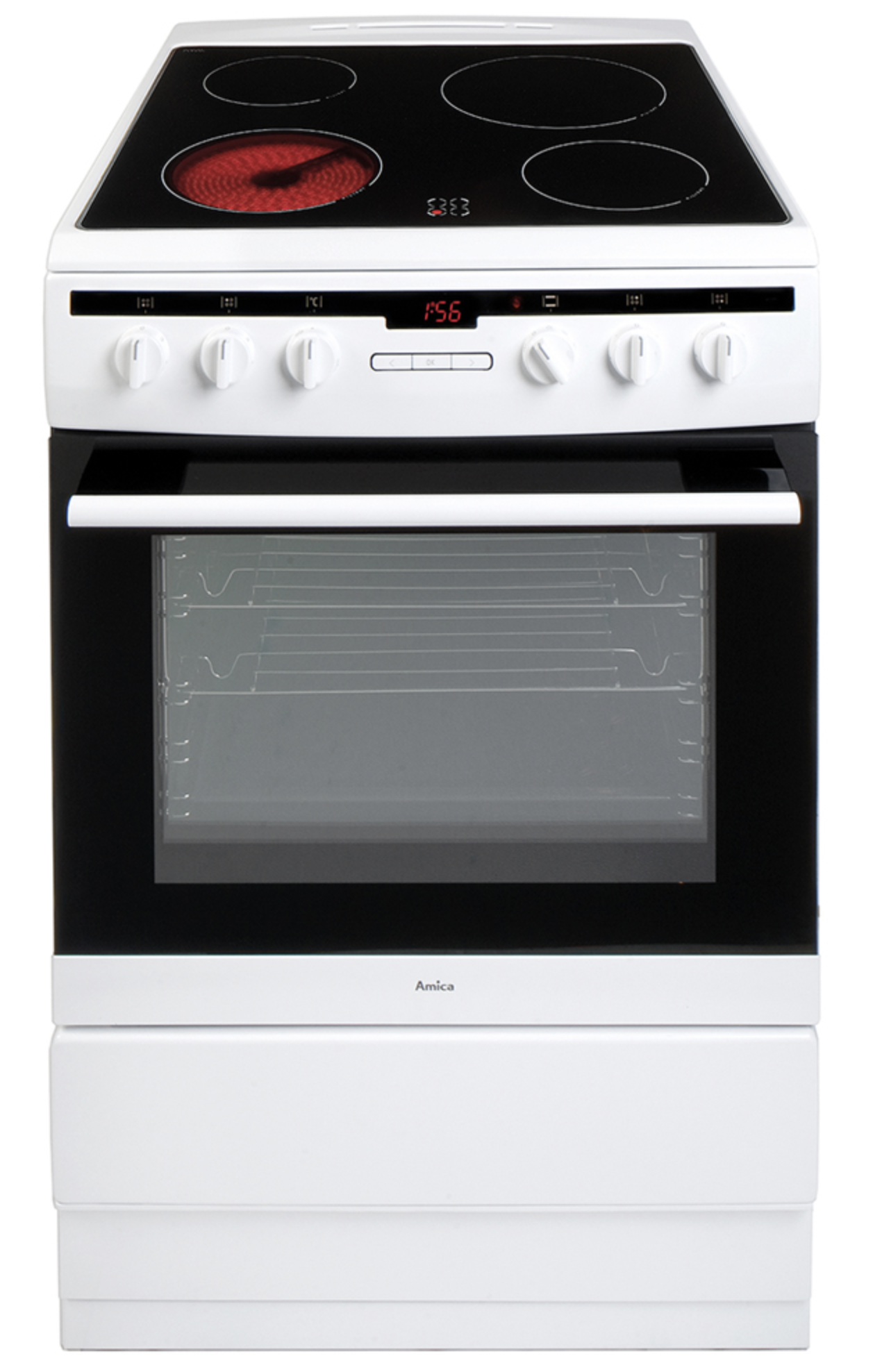AMICA 608CE2TAW 60cm freestanding electric cooker with ceramic hob thumbnail image