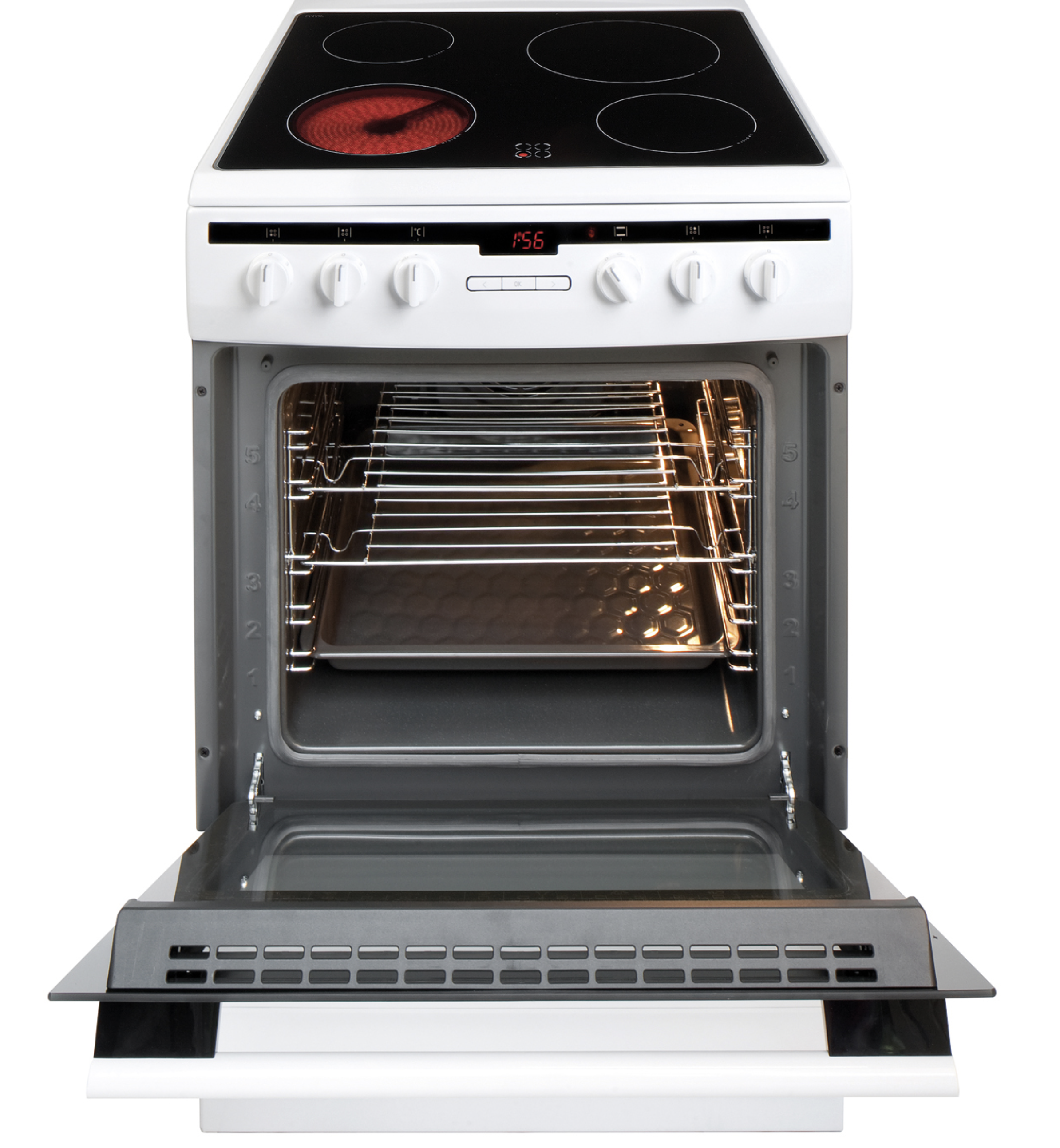 AMICA 608CE2TAW 60cm freestanding electric cooker with ceramic hob thumbnail image