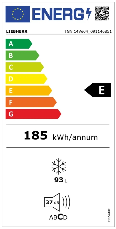Liebherr TGN14Ve04 Pure Nofrost Under counter freezer white thumbnail image