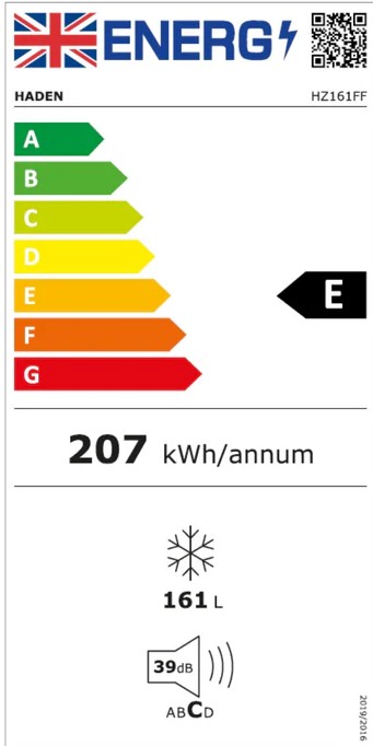 HADEN HZ161FF Tall Total No Frost Freezer thumbnail image